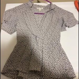 Black and white Blouse